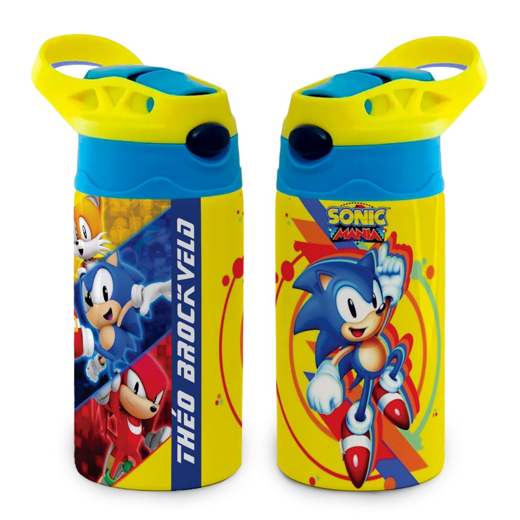 Garrafa Sonic e Tails Infantil Térmica , Aventura Divertida e Super Veloz! em Oferta na Shopee