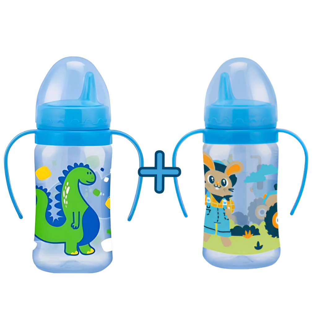 Kit 2 Copo Infantil Treinamento e Transição para Bebê Copinho Premium com Alça Antivazamento Bebês