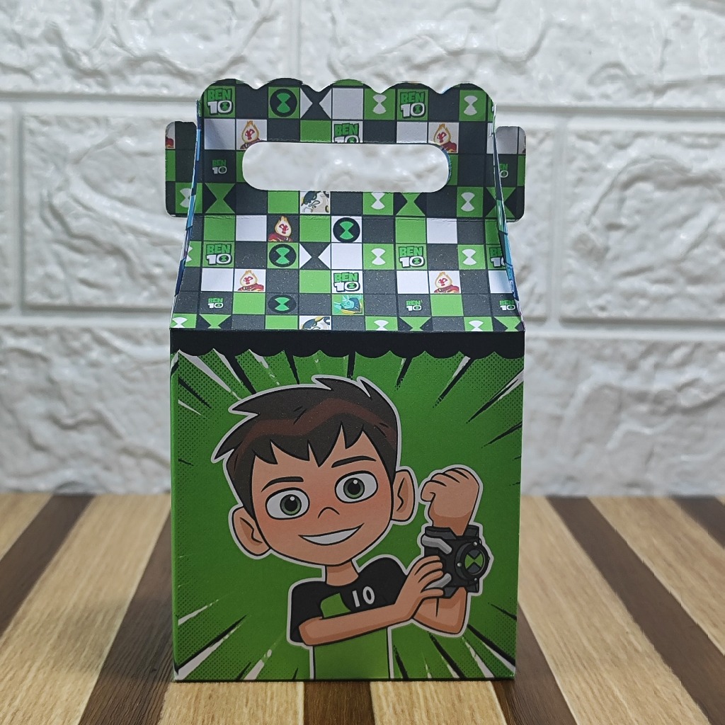 Caixa maletinha personalizada BEN 10 lembrancinha de festas de aniversário personalizados PEGUE E MONTE