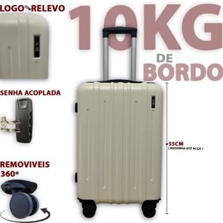 Mala De Bordo 10 Kilos Linha Premium 10KG Rodinha Dupla 360° + Cadeado Material Leve ABS Promoção em Oferta na Shopee