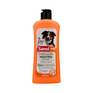 CONDICIONADOR NEUTRO PARA CÃES E GATOS SANOL DOG 500 ML em Oferta na Shopee