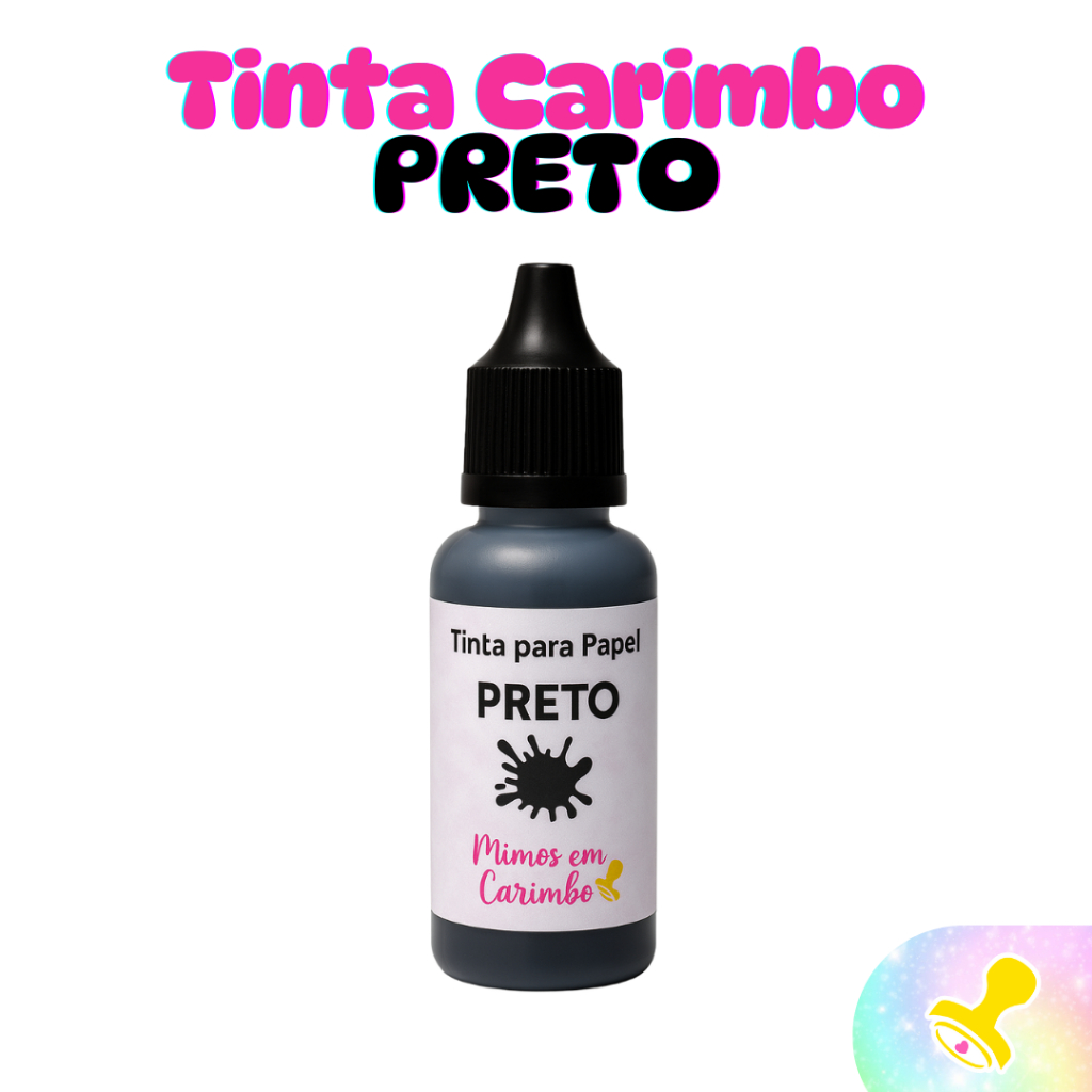 Tinta para carimbo colorida 25ml para papel recarga almofada Carimbeira Alta qualidade