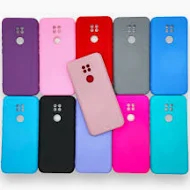 Kit 2X1 Motorola Moto G9 Play - Capa Silicone Aveludada Colorida + Película Frontal Ceramica