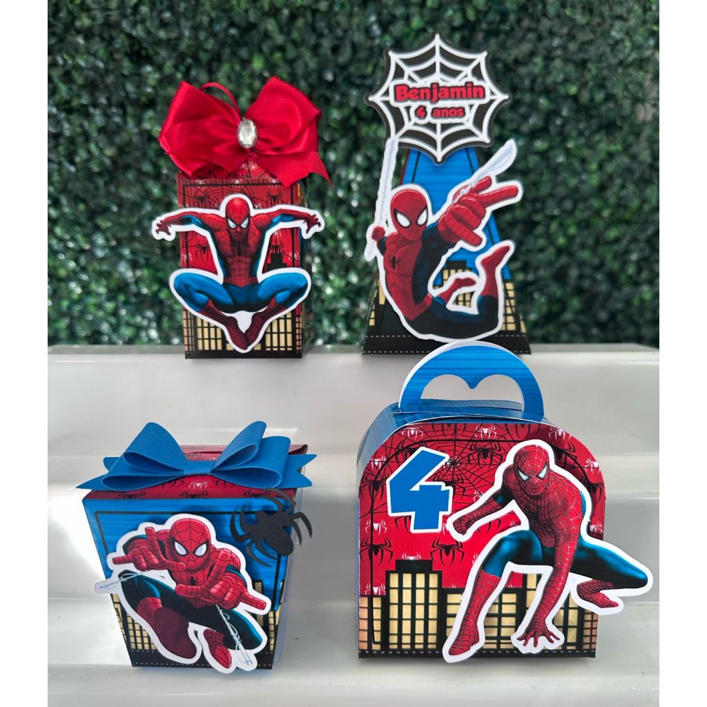 Kit festa homem aranha / Personalizados homem aranha / Lembrancinhas homem aranha