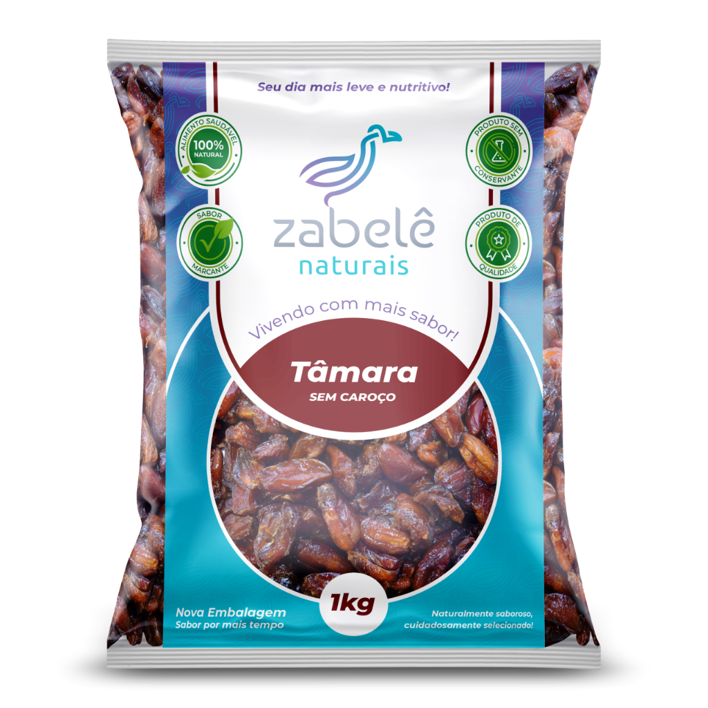 Tâmara Sem Caroço - 1Kg  Alta Qualidade - Zabele em Oferta na Shopee