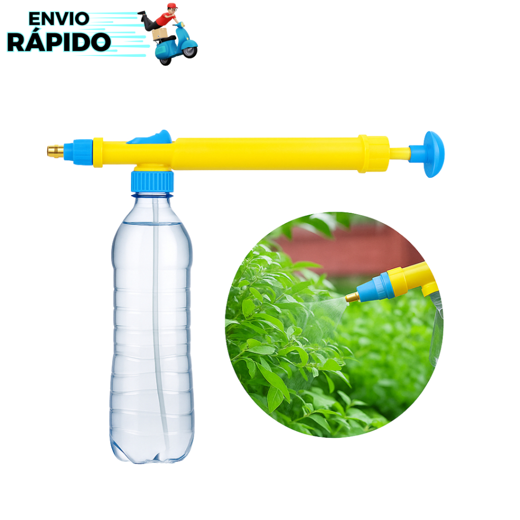 Pulverizador De Garrafa Pet Bico Regula Pressão Resistente, Manual Regador Aplicador De Veneno