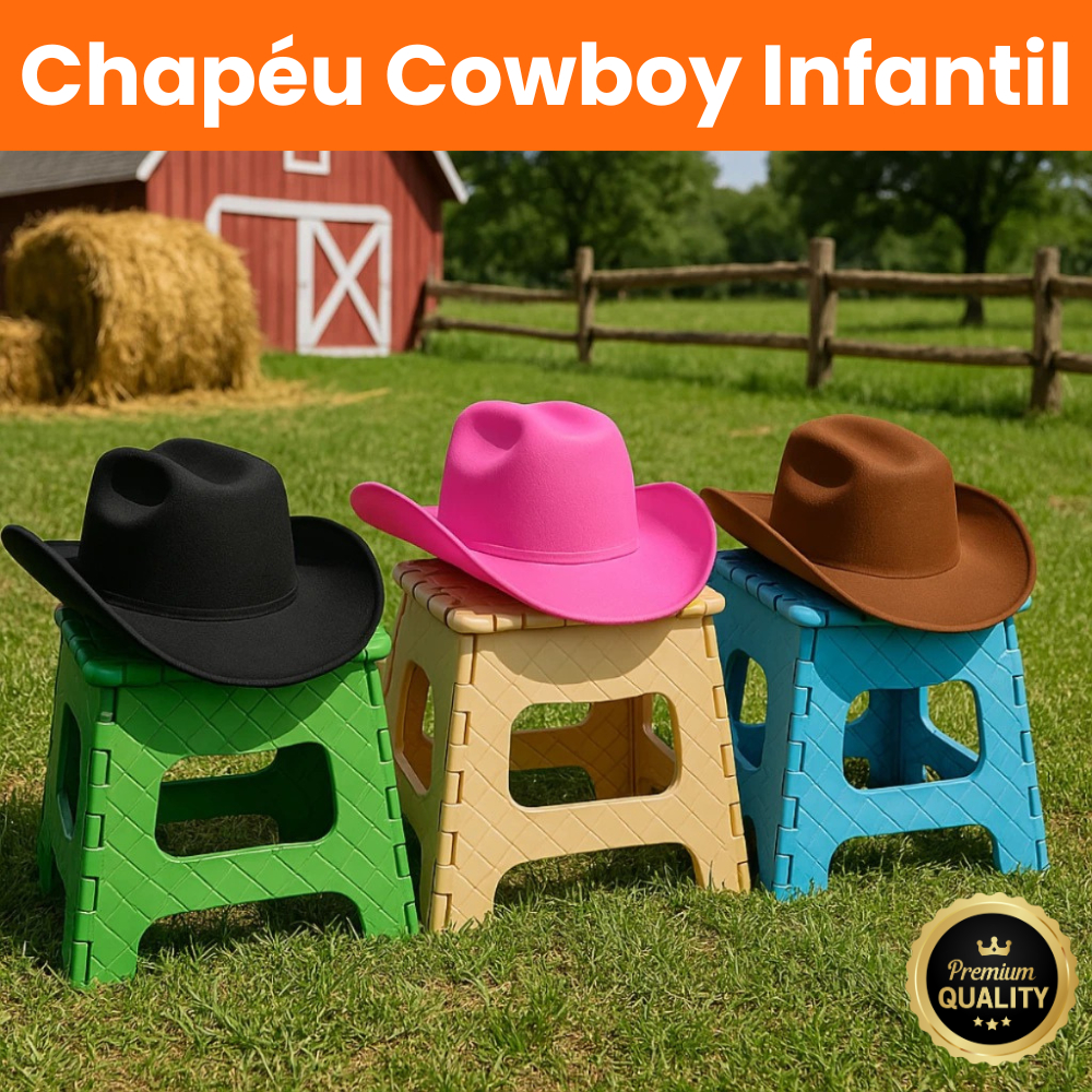 Chapéu Country Cowboy Infantil Menino Menina Festa Junina Rodeio Cavalgada