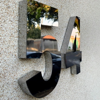 Números Aço Inox Brilhante 30 Cm em Oferta na Shopee