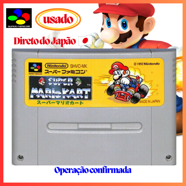 【Direto do Japão】🎮Super Famicom🎮 Super Mario Kart（Original japonês）