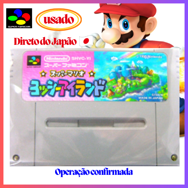 【Direto do Japão】🎮Super Famicom🎮 Yoshi's Island（Original japonês）