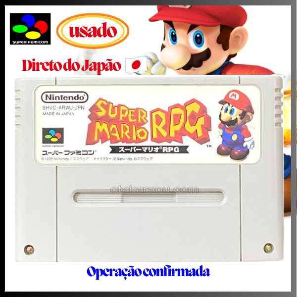 【Direto do Japão】🎮Super Famicom🎮 super mario rpg（Original japonês）
