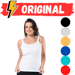 Camiseta Regata Feminina Canelada Algodão Regatinha Keeper em Oferta na Shopee