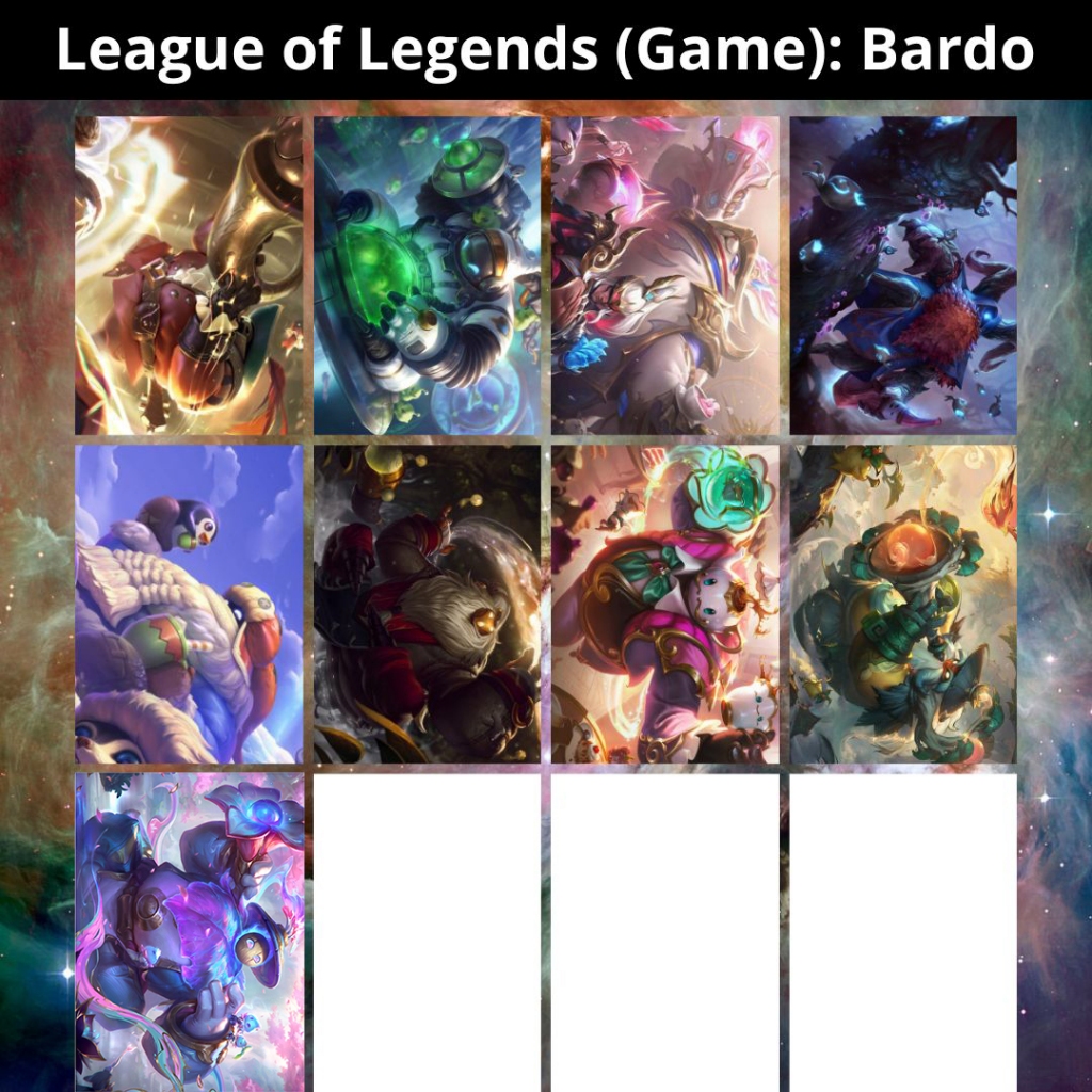 Placa Decorativa MDF (14x20cm ou 20x28cm) League of Legends (Game) Bardo - Quadro Parede & Decoração em Oferta na Shopee