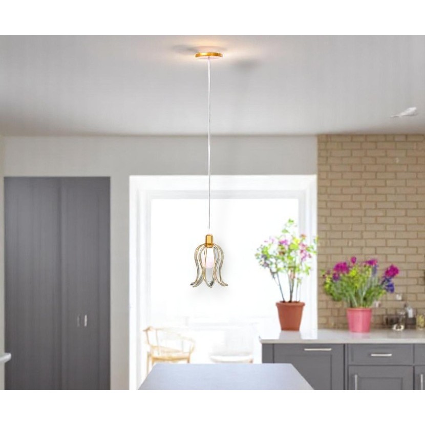 Pendente Lustre Aramado Tulipa Luminária de teto Retrô industrial Cozinha Quarto Cabeceira Varanda