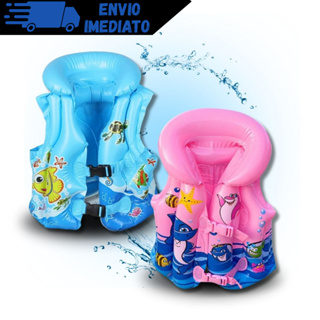 Colete Inflável Infantil Boia Praia Piscina Salva Vidas Menino Menina Brinquedo em Oferta na Shopee