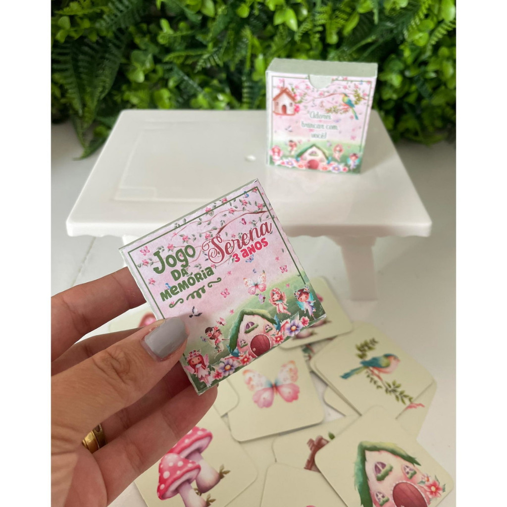 Kit Jogo da Memória Personalizado Bosque I Kit Lembrancinha I Lembrancinhas para festa I Lembrancinhas Personalizadas