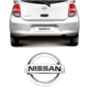 EMBLEMA MALA (LOGO NISSAN) NISSAN MARCH 12/14 MEDIDA 90x75x5MM