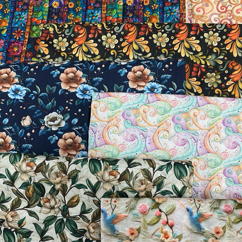 Tecidos Tricoline Digital - 100% Algodão  (0,50 x 1,5 MT) Diversas Estampas e Coleções em Oferta na Shopee