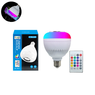 Lâmpada Musical LED RGB Bluetooth Com Controle Remoto Luz Variável Alta Qualidade em Oferta na Shopee