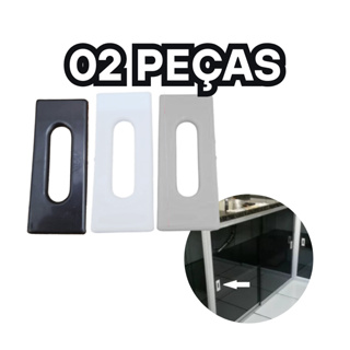 2 UNI Puxador Auto Adesivo Placa de Plástico de Vitrine para Kit Pia- fácil aplicação em Oferta na Shopee