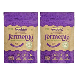 KIT - 2 Fermento Natural Não Transgênico E Sem Gluten Ecobio 100g (2 Un) em Oferta na Shopee