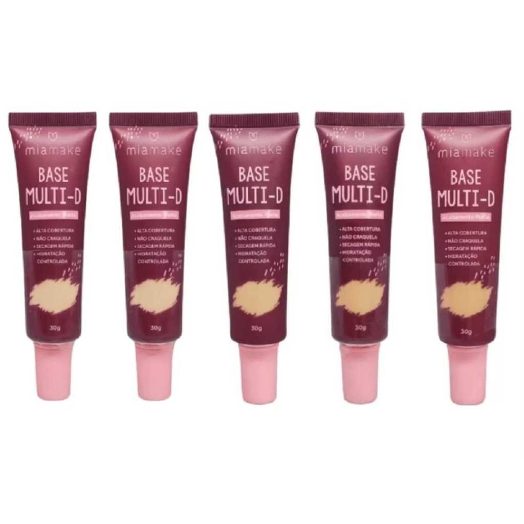 Base Multi-D Acabamento Efeito Matte Mia Make 30g #não craquela #secagem Rápida #Hidratação controlada #Maquiagem #Make