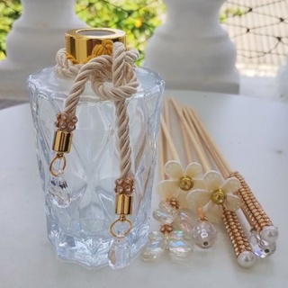 Kit de 8  Varetas de Luxo com Strass Dourado ou Prata & Vidro Difusor com Cordão Decorativo Elegância para o Seu Difusor em Oferta na Shopee