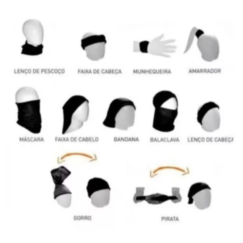 Balaclava Tubular Máscara Multiuso Unissex UV50 Bandana ,Lenço Pesca, Proteção do pescoço para Corrida Bike, Moto e ocas em Oferta na Shopee