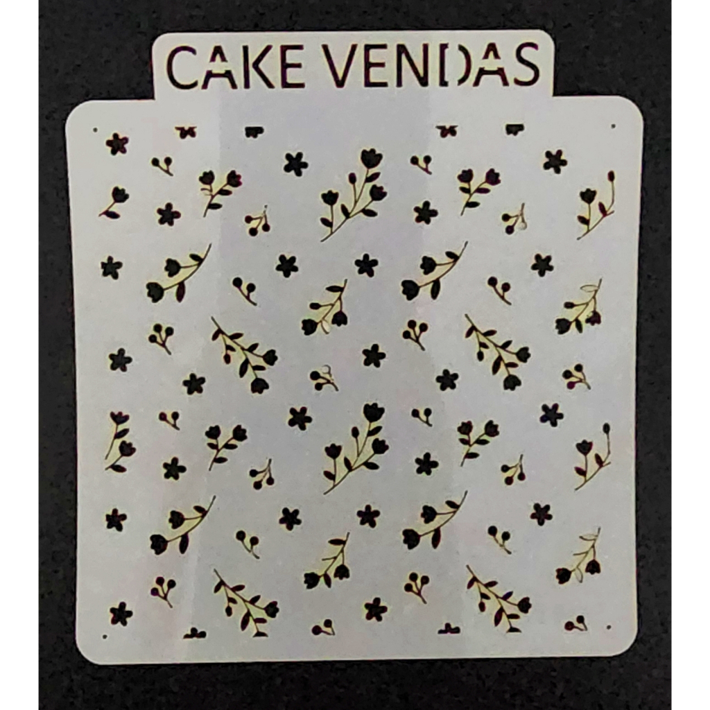 Stencil Fundo Florzinhas