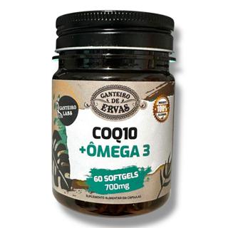 COQ10 + Ômega 3 700mg 60caps Canteiro de Ervas em Oferta na Shopee
