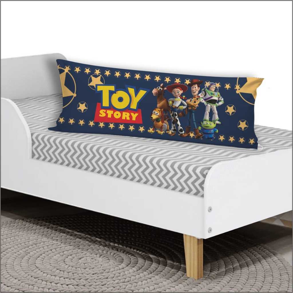 Travesseiro Almofada De Corpo Com Fronha Xuxinho Fibra Silicone Personalizado 0.90x0.30cm Toy Story em Oferta na Shopee