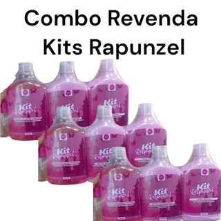 Combo Revenda 03 Kit Rapunzel Ladylu Fortalecimento Capilar Atacado em Oferta na Shopee
