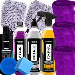 KIT SHAMPOO V-FLOC CERA TOK FINAL REVITALIZADOR INTENSE VONIXX PRETINHO VINTEX ACESSÓRIOS
