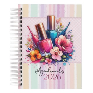 Agenda Manicure Nail Design 2026 em Oferta na Shopee