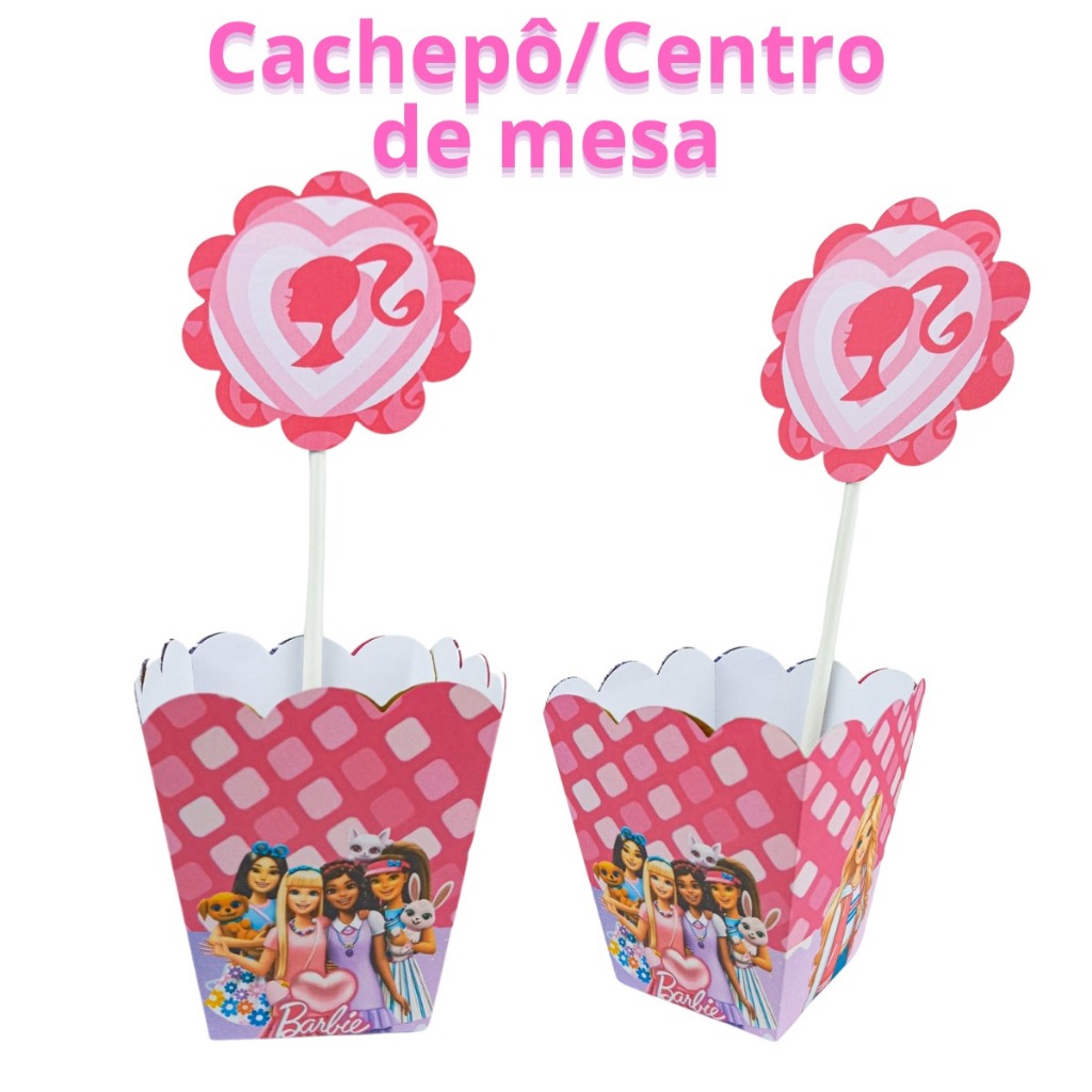 Lembrancinha Aniversário Centro de Mesa Cachepô Personalizado Nome + Idade (QUALQUER TEMA)