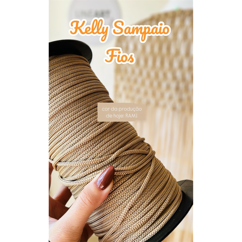 FIO NÁUTICO PREMIUM 800g 420 metros 3/1 3mm Fio nautico para croche trico macrame