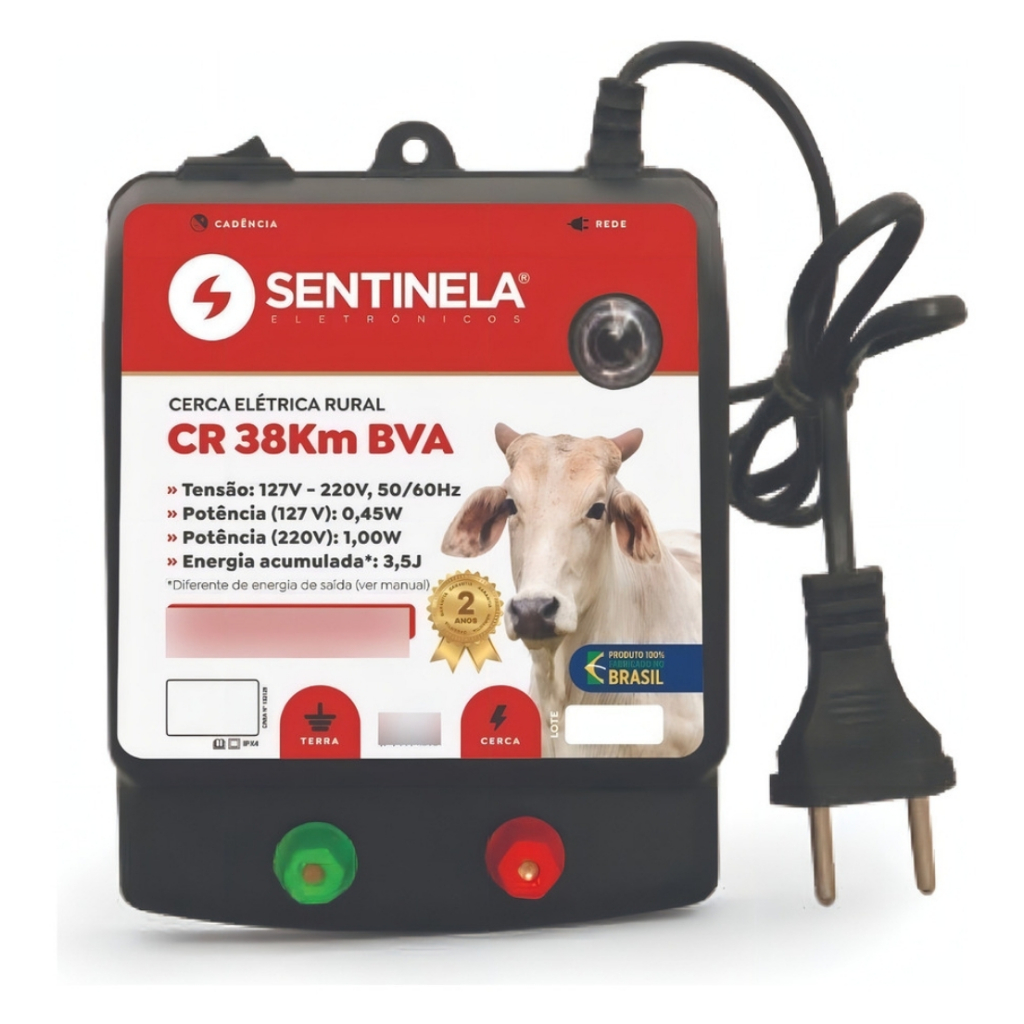 Eletrificador De Cerca Rural Sentinela Sr 38KM Bva Bivolt 2 Anos De Garantia em Oferta na Shopee