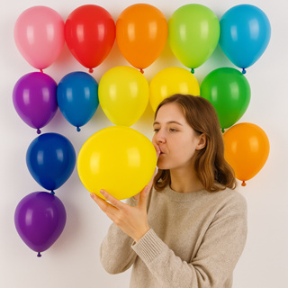 Balão de Aniversário Redondo N°9 -50 Unidades Bexiga Todas Cores - Happy Day Envio Imediato PROMOÇÃO em Oferta na Shopee