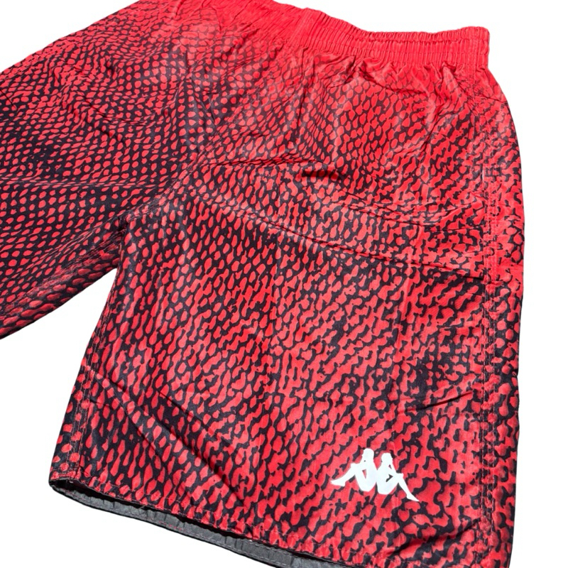 Shorts Tactel Kappa vermelho