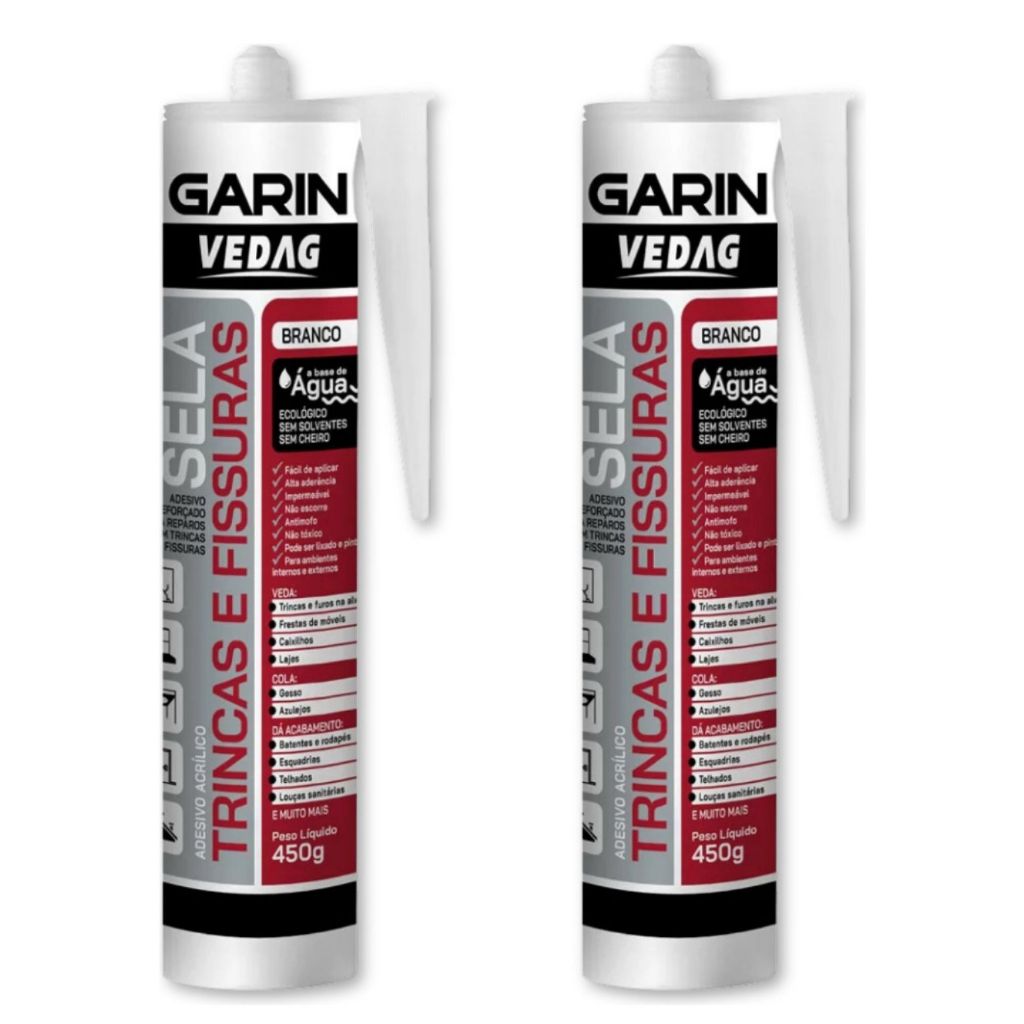 Sela Trinca E Rachaduras Tampa Buraco Cola Telha Cêramica Laje 450g Garin em Oferta na Shopee