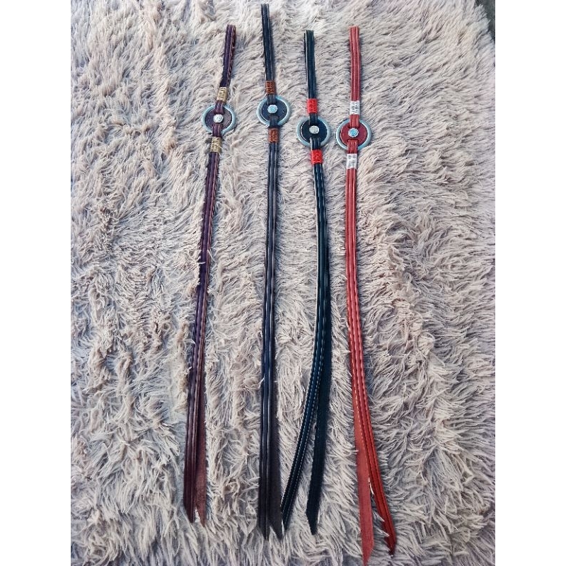 Tala de argola feita em couro legítimo, tranças e apliques chicote, Reio, cavalo, mula. PROMOÇÃO