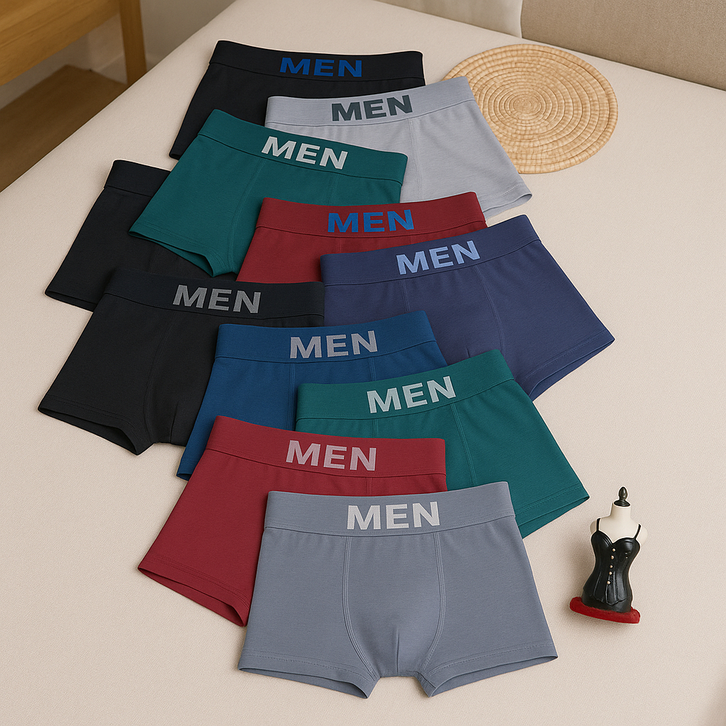 Kit 10 ou 4  Cuecas Boxers De Microfibra Leve Cueca Masculina Sem Costura
