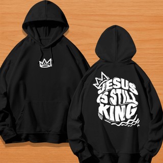 MOLETOM UNISSEX STREETWEAR PERSONALIZADA ESTAMPA JESUS IS STILL KING