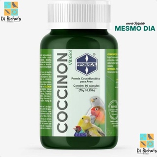 Coccinon Amgercal - Suporte Nutricional em Cápsulas para Pássaros em Oferta na Shopee