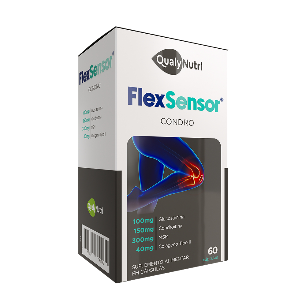 Condroitina Glucosamina Flex Sensor Condro 60cáps Qualynutri Original