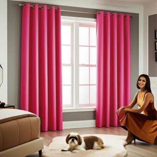 Cortina quarto sala Rafaella Oxford 3,00 x 2,50 m Pink em Oferta na Shopee