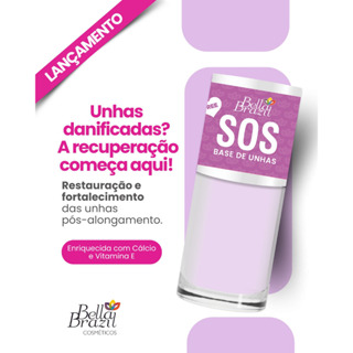 Base SOS Recupera pós Alongamento Bella Brazil em Oferta na Shopee