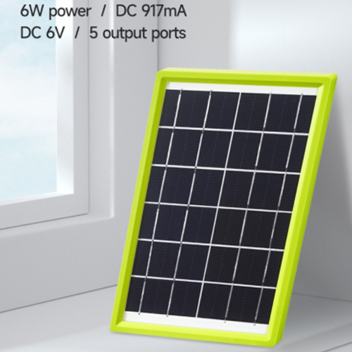 Portátil Carregador Com Painel Solar  6w/6v Com USB Carregador De Celular E Outros DP-LI27