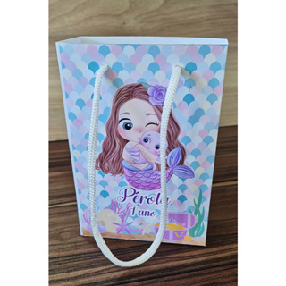 Sacolinha Sereia personalizada - Pegue e monte - Fazemos vários temas consulte em Oferta na Shopee