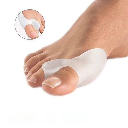 Protetor de Joanete de Silicone Ortopédico Pé Macio Confortável Par Corretor Hallux Valgus Palmilha